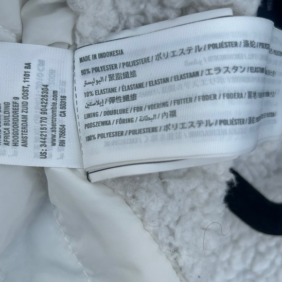 Hollister by Abercrombie & Fitch Women’s S Faux Sherpa Lined Jacket Coat - Picture 9 of 9